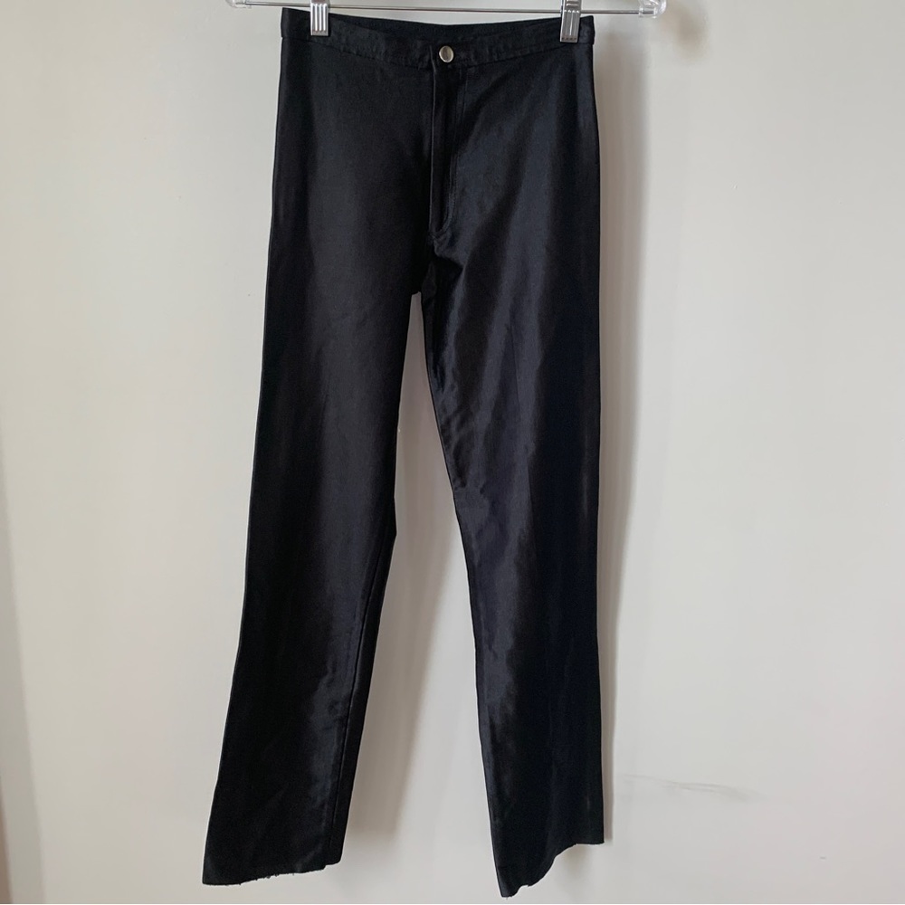 Lé Gambi Vintage‎ Black High Rise Straight Leg Pants Size 2